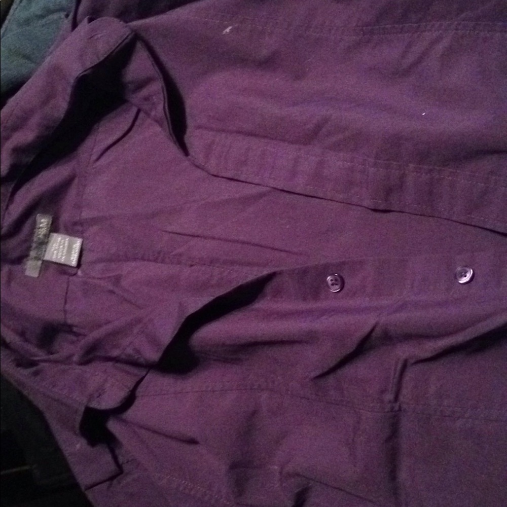 H&M purple button down shirt. (Short sleeve)